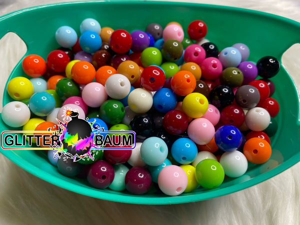 SOLID MIX BEADS (12mm) - SET OF 10