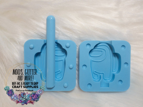 Among Us 3D Straw Topper Mold